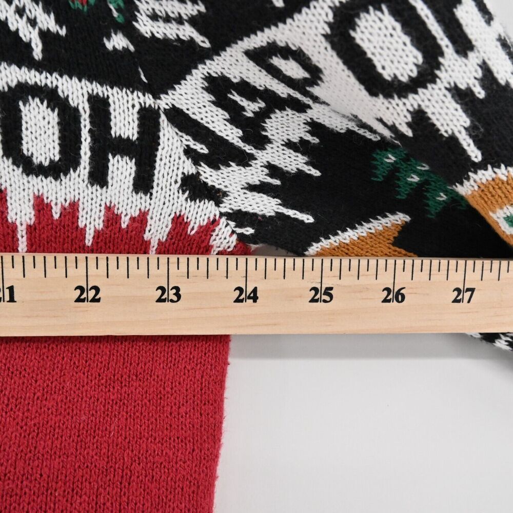 UGLY CHRIATMAS‎ SWEATER Mens Size XL Gingerbread Man Oh Snap Candy Cane Crutch - Picture 11 of 12